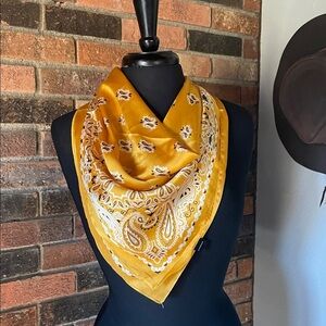 Yellow Paisley‎ Bandana Scarf